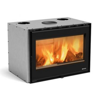 Insert à bois raccordable - LA NORDICA Inserto 80 Wide 5.0 12.4 kW