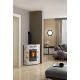 Poêle à granulés d'angle en céramique - ORIGINE PHEBO Gaia 5S 12.2 kW