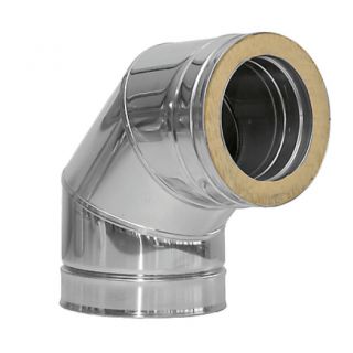 Coude 90° paroi isolé Ø80mm - DINAK