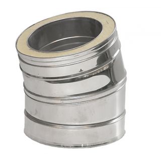 Coude 30° paroi isolé Ø80mm - DINAK
