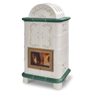 Poêle à bois céramique - ORIGINE PHEBO Diana-Dôme Décor 11.8 kW