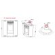 Poêle à granules d'angle ventilé - ORIGINE PHEBO Asia 12.7 kW