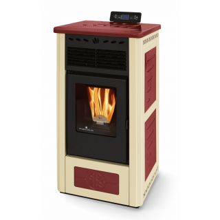 Poêle à granules étanche ventilé - ORIGINE PHEBO Gea - H Bicolore 10 kW