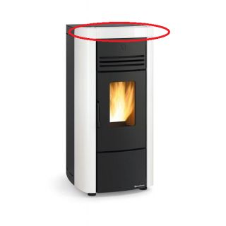 Carreau céramique frontal blanc - EXTRAFLAME Angela Evo