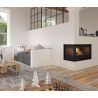 Insert &agrave; bois 2 vitres ventil&eacute; canalisable - BRONPI Paris 70 EI 11 kW