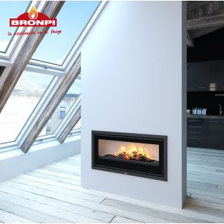 Insert à bois avec prise d'air canalisable - BRONPI Cairo-90 13 kW