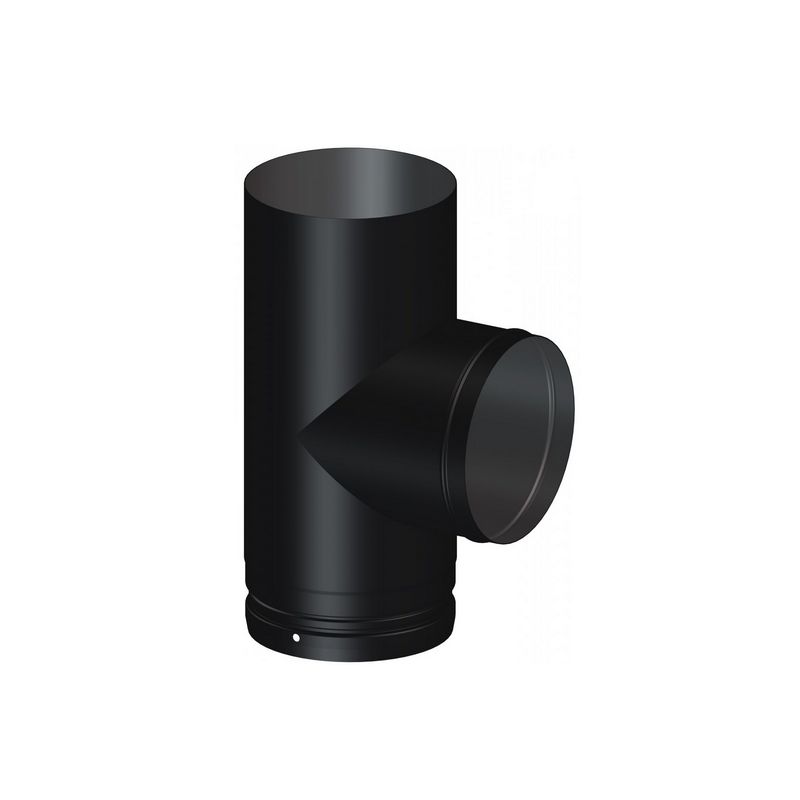 Té 90° avec piquage femelle Ø180mm simple paroi - DINAK DEKO BOIS