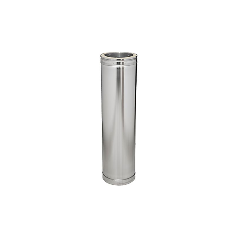 Conduit droit paroi isolé 940 mm Ø100mm - DINAK