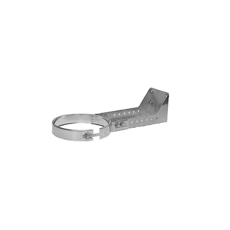 Collier mural plat recoupable long 250 à 430 mm Ø100mm - DINAK
