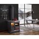Cuisinière à bois - LA NORDICA Rosa L 5.0 Steel 9.5 kW