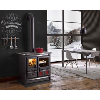 Cuisinière à bois - LA NORDICA Rosa L 5.0 Steel 9.5 kW