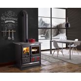 Cuisinière à bois raccordable - LA NORDICA Rosa L.16 Steel 9.5 kW