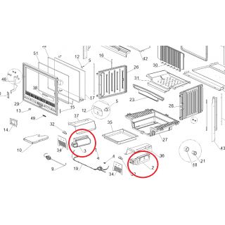 Ventilateurs pour INSERTO 70L - LA NORDICA