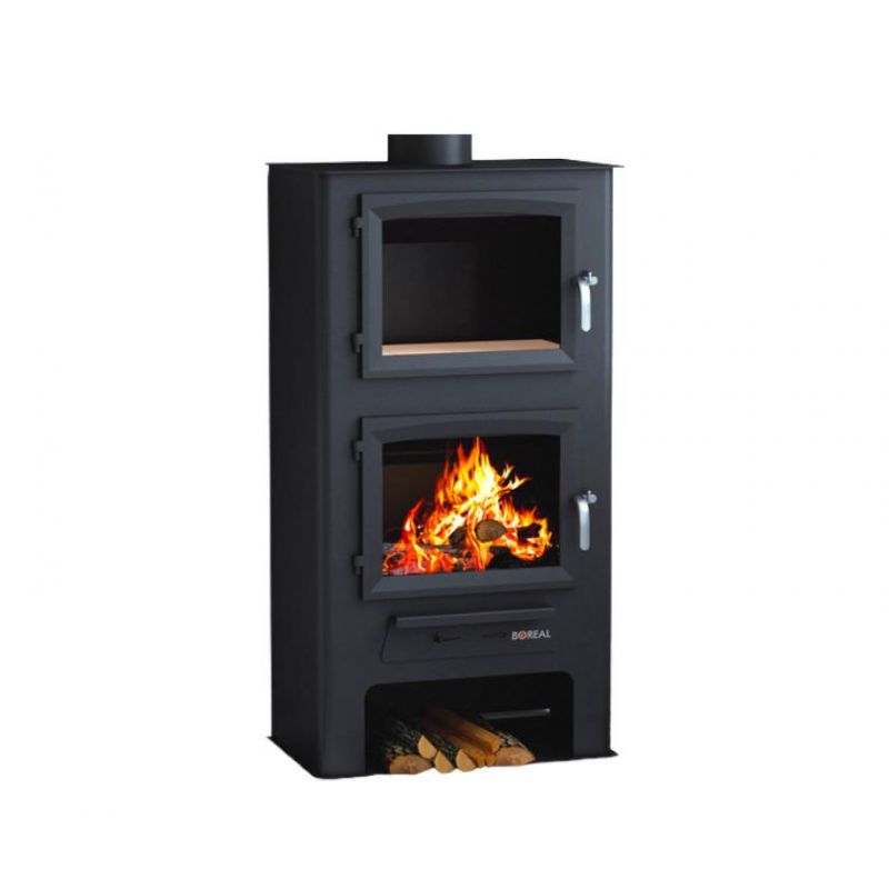 Poêle à bois avec four - BOREAL ECO200H 9 kW