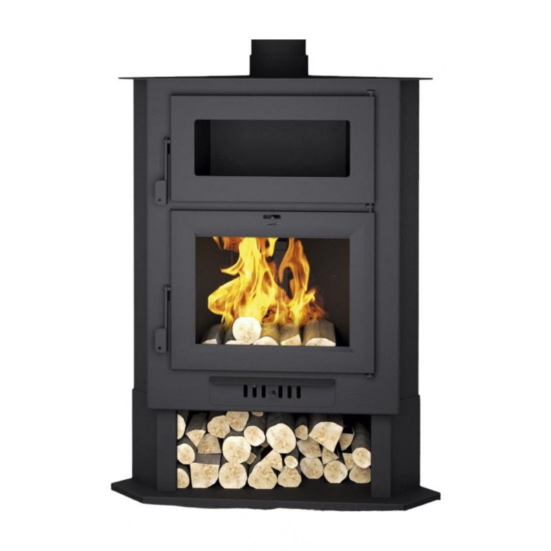 Poêle à bois d'angle avec four - FIREMATIC Memphis 11.2 kW