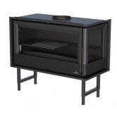Insert à bois 2 vitres ventilé canalisable - BRONPI Paris 90 ED 13 kW