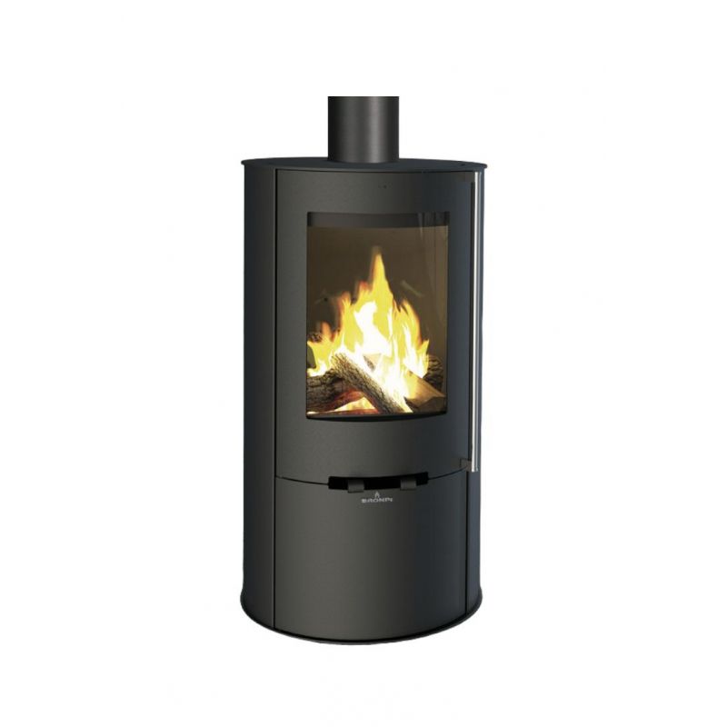 Poêle à bois rond raccordable - BRONPI Dover 9.4 kW