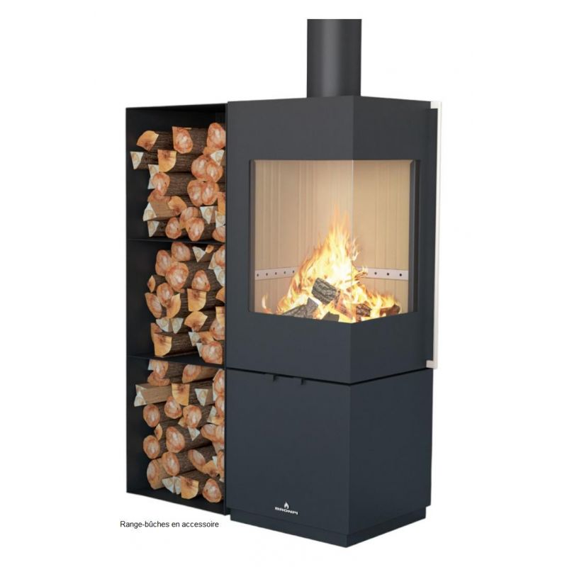 Poêle à bois raccordable - BRONPI Bombay - E 6 kW