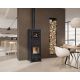 Poêle à bois avec four raccordable - LA NORDICA Nova Forno Steel.16 11.8 kW