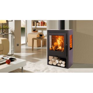 Poêle à bois 3 vitres - PANADERO Coral 3V 5 kW