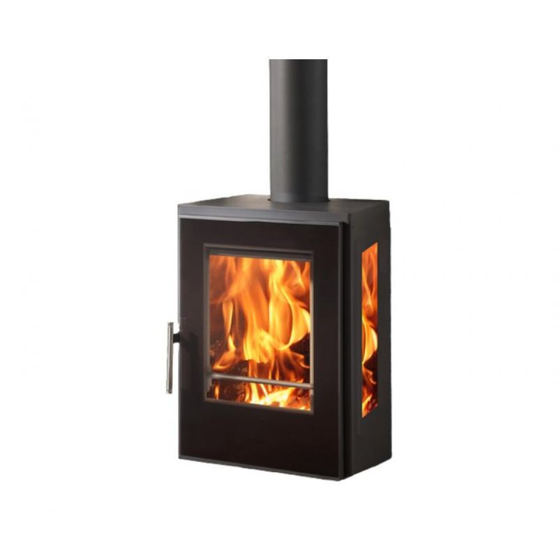 Poêle à bois suspendu avec prise d'air direct - PANADERO Inca Wall 8 kW