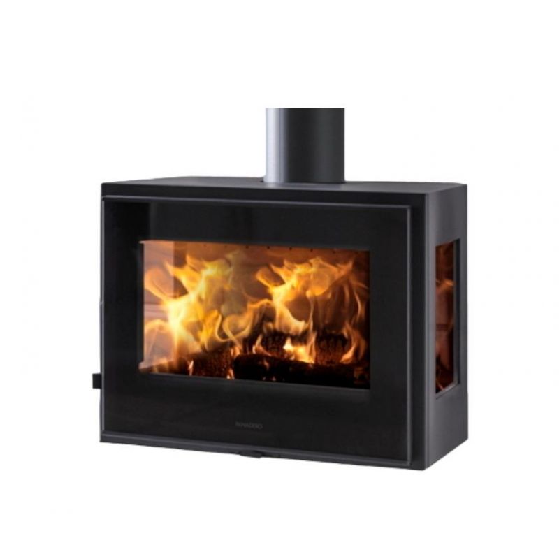 Poêle à bois suspendu avec prise d'air direct - PANADERO Java Wall 6 kW