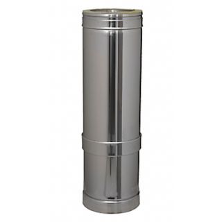 Conduit élément télescopique paroi isolé 350 mm à 530 mm DINAK