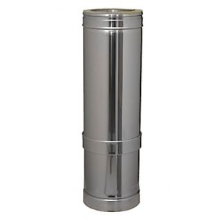 Conduit élément télescopique paroi isolé 530 mm à 880 mm DINAK