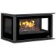 Insert à bois 3 vitres ventilé canalisable - BRONPI Paris 90-3C 13 kW