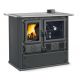 Cuisinière à bois raccordable - LA NORDICA Rosa.16 steel 8.8 kW