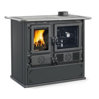 Cuisinière à bois raccordable - LA NORDICA Rosa.16 steel 8.8 kW