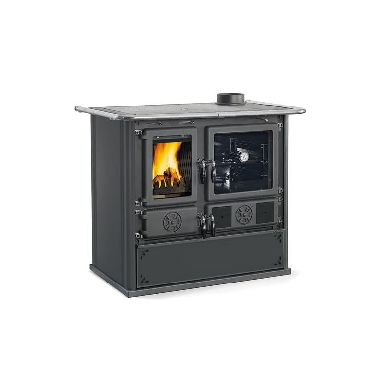 Cuisinière à bois raccordable - LA NORDICA Rosa.16 steel 8.8 kW