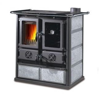 Cuisinière à bois raccordable en pierre - LA NORDICA Rosetta.16 Petra 7.9 kW