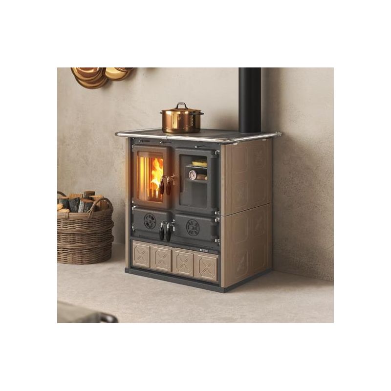 Cuisinière à bois - LA NORDICA Rosetta 5.0 Maiolica 7.9 kW