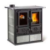 Cuisinière à bois raccordable - LA NORDICA Rosetta Sinistra 5.0 Pierre 7.9 kW