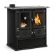 Cuisinière à bois raccordable - LA NORDICA Rosetta Sinistra.16 Steel 7.9 kW