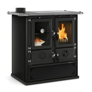 Cuisinière à bois - LA NORDICA Rosetta Sinistra 5.0 Steel 7.9 kW