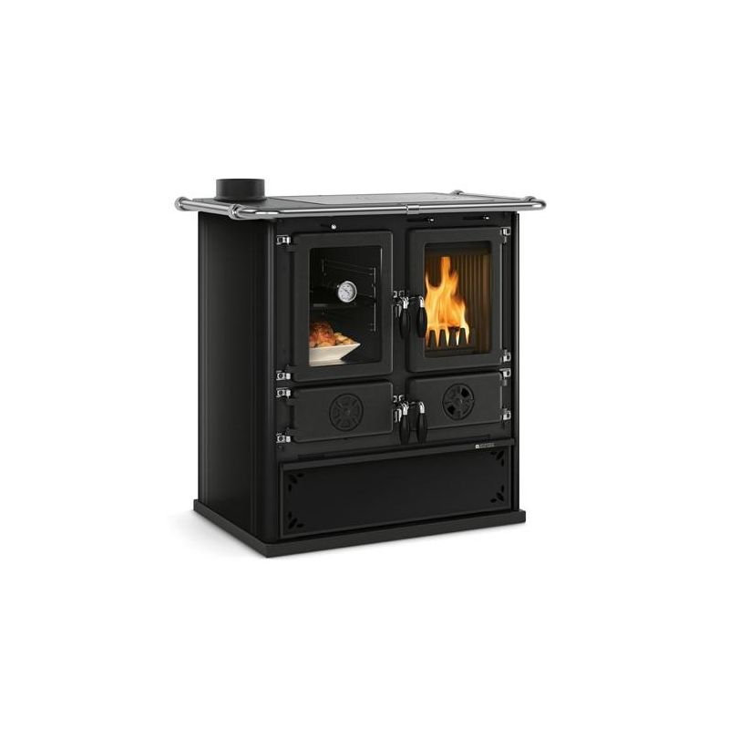 Cuisinière à bois - LA NORDICA Rosetta Sinistra 5.0 Steel 7.9 kW