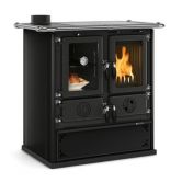 Cuisinière à bois raccordable - LA NORDICA Rosetta Sinistra 5.0 Steel 7.9 kW