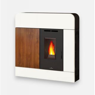 Poêle à granulés ventilé extra-plat  - BRONPI Dora 11 kW