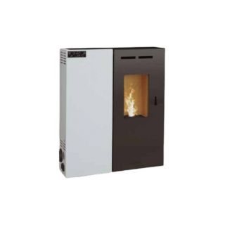 Poêle à granulés ventilé extra-plat - BRONPI Minerva Slim 2.9 à 6.2 kW