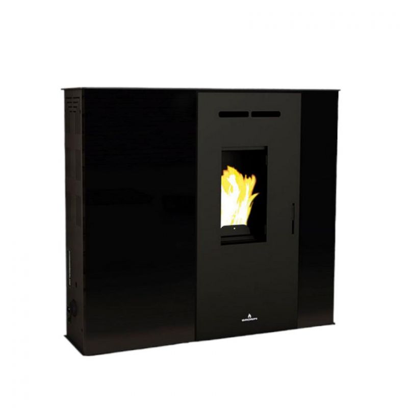 Poêle à granulés ventilé extra-plat  - BRONPI Lupe 8 kW