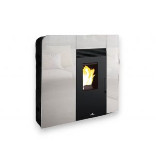 Poêle à granulés extra-plat option canalisable - BRONPI Cleo 11 kW