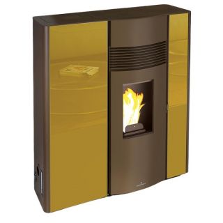 Poêle à granulés extra-plat option canalisable - BRONPI Olivia 11 kW