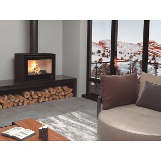 Poêle à bois pose libre - BRONPI Cairo 70 Box 12 kW