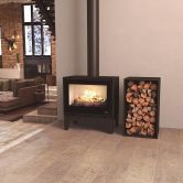 Poêle à bois raccordable sur pieds - BRONPI Cairo 70 Box 12 kW