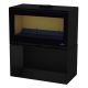 Poêle à bois raccordable avec bûcher - BRONPI Cairo 90 Box 13 kW
