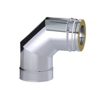 Coude à 90° isolé Ø200mm - DINAK DW BOIS