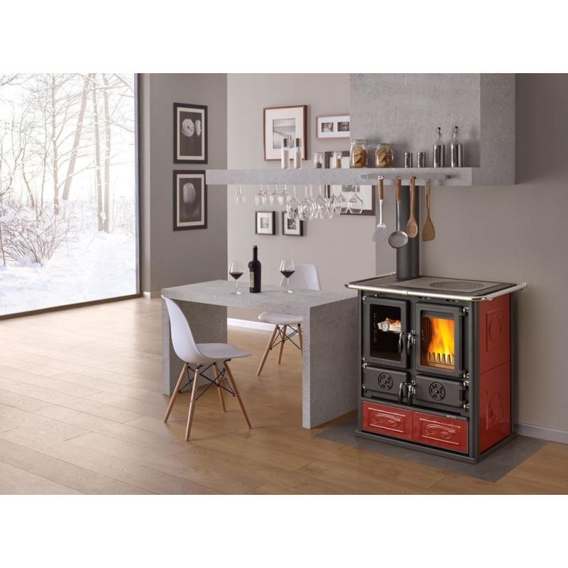 Cuisinière à bois - LA NORDICA Rosetta Sinistra 5.0 Ceramica 9 kW