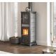 Poêle à bois avec four  - LA NORDICA Gemma Forno 5.0 Pierre 7.3 kW